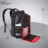 3 Meal - Classic Medium Backpack - Black & Red