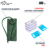 3 Meal - Tactical Backpack - Green Camo